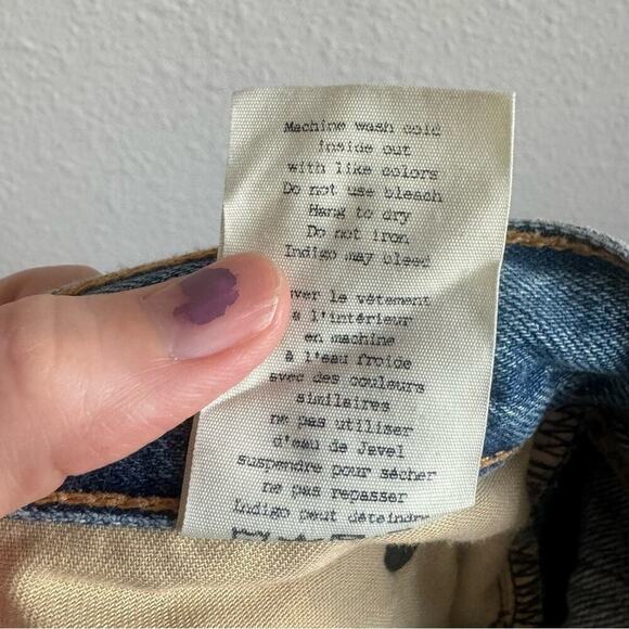 Rag & Bone X Boyfriend Embroidered Jeans Women's 30 Distressed Streetwear Boho - Picture 7 of 14